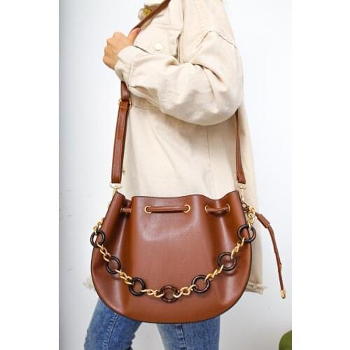 Leather bag women stylish bag shoulder bag clutch bag zinzirli stylish bag pocket bag handbag messenger bag
