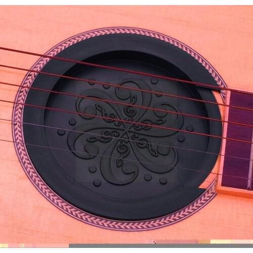 Guitar Soundhole Cover Silicone Sound Hole Cover Block Acoustic Parts Weak Sound Folk Buffer Classic Guitar Plug Accessory X2L0