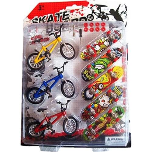 Mini Finger Skateboarding Fingerboard Bicycle Finger Scooter Shoes Skate Boards Mini Bikes Toys For Children Boys Kids Gifts