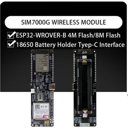 SIMCOM SIM7000G Global Band NB-IoT Module TE CAT-M1(eMTC) ESP32-WROVER-B small card wireless module Lora 915MHz 868MHz shield