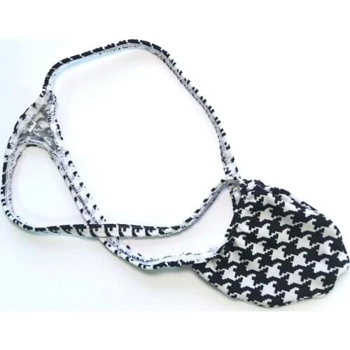 Mens Sexy Thong Bulge Pouch T-back Grape Smugglers stretchy Jersey G40 Black Whits prints