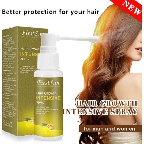 30ml Firstsun Ginger Hair Care Hair Growth Essence Loss Liquid 30ml Fast Grow Restoration Moisturizing Supple Spray