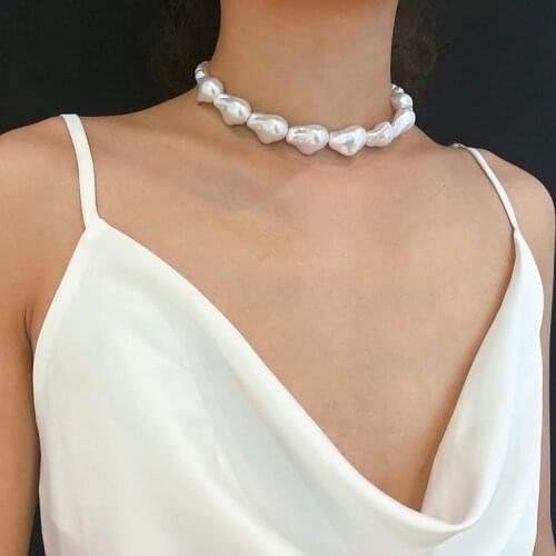 Europe The United States Simply The Irregular Shape Of The Baroque Pearl Necklace Femininity Fashion Jewelry, Gift Accessories