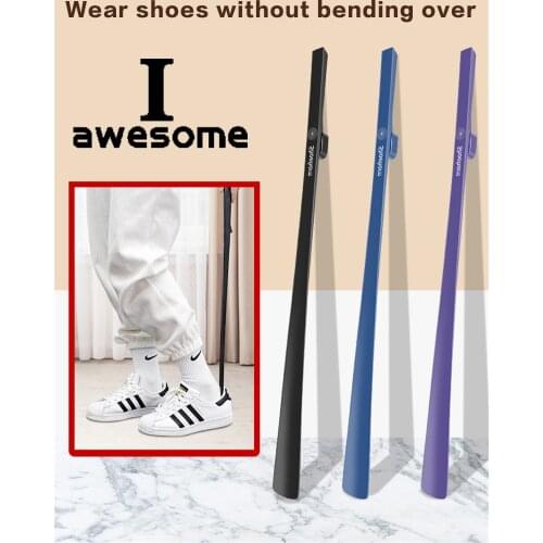 63cm Professional Plastic Shoe Horn Long Handle Shoehorn Useful Shoe Lifter Professional Magnetic Shoe Spoon Home Pregnant Tools