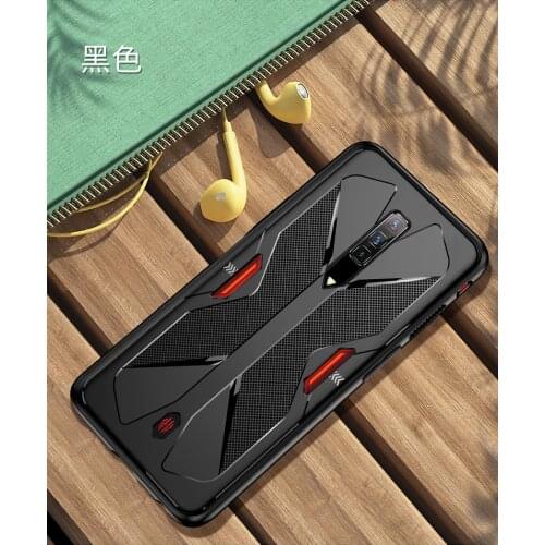 Shockproof Cases For Nubia Red Magic 6 Pro 6R Case Soft TPU Heat Dissipation Cover Support Gamepad Bumper Cover Funda