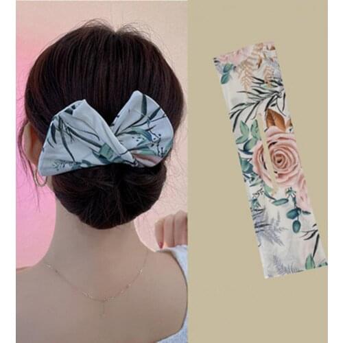 Bun Crown Twister Donut Updos Maker Clear Printing Flexible Fixed Tightly Stylish Hairpin Tool Donut Updos Maker Girl Twister