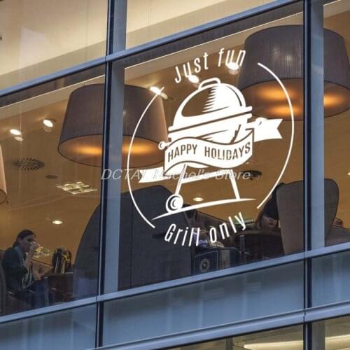 Restaurant Decor Grill Vinyl Wall Decal Kitchen Dining Room Sticker Bar Drink Art Sticker
