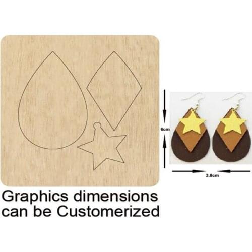 Stacked leaf leather cutting die,Custom Size Leather Cutting Die, cut out earring pendent cutter, cutting machine cuts