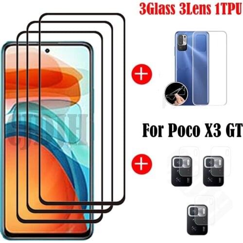For Xiaomi Poco X3 GT Glass For Xiaomi Poco X3 GT Tempered Glass Full Screen Protector For Xiaomi Poco X3 GT Lens Film
