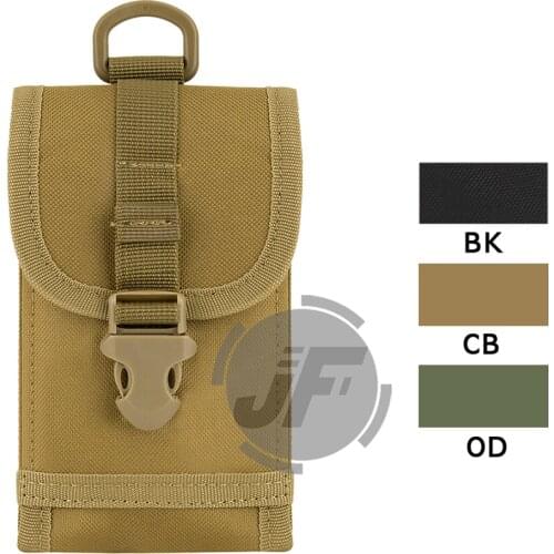 Tactical MOLLE Phone Pouch Holster Pocket Holder Gadget Waist Bag w/ Buckle D-ring Belt Loop Waterproof For 4.7" / 5.5" Phone