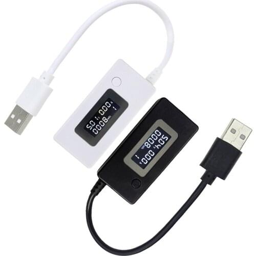 100FIX USB Tester for Voltage Ammeter LCD Screen Portable Mobile Power Charger Detector Mobile Phone Voltage Tester