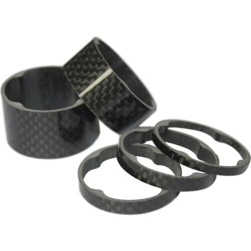 Ultra-Light Carbon Spacers Bicycle Washer 5 10 15 20mm 27g/set For Spacer Gasket Fork Headset Parts