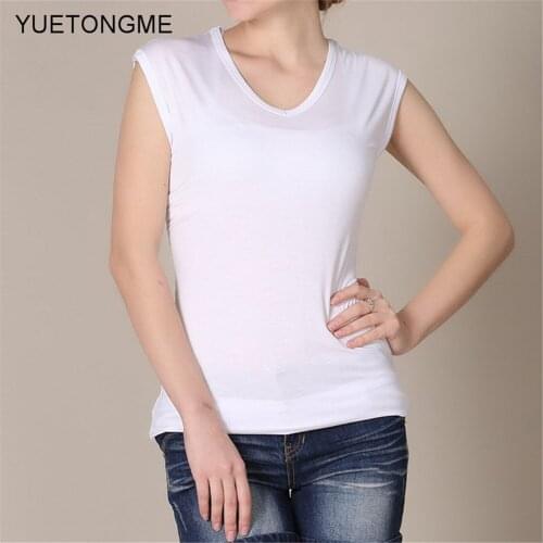 Plus size women tank top bamboo fiber V neck sexy women t shirt SW072