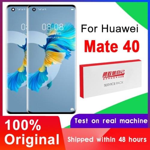 100% Original 6.5'' LCD Replacement For Huawei Mate 40 OLED Display Touch Screen Digitizer Assembly For Huawei Mate40 OCE-AN10