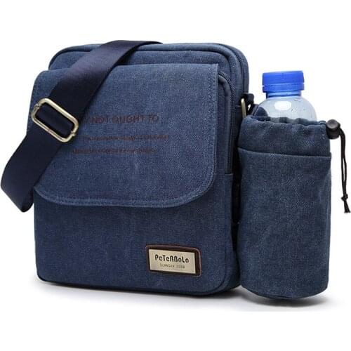 2020 Canvas Crossbody Shoulder Bag Zipper Casual Travel Male Messenger Pack Fashion Small Bag Bolsos Sac A Main