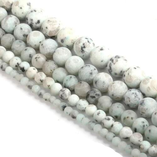 2020 New Ladies Frosted Tianshan Orchid Round Bead Beads DIY Pendant Making Exquisite Gift Size -8mm