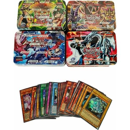 41pcs/box Classic YU GI OH English Game Board Game Card Animation Battle Card Yu Gi Oh Card Iron Box Packaging Children Toy Gift