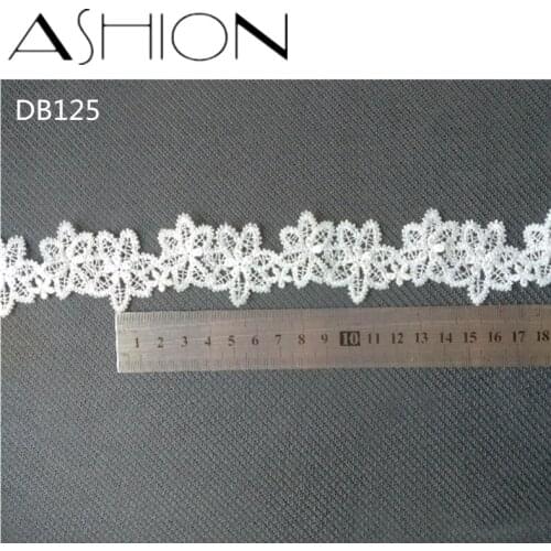 5 yards 35MM white Embroidered net Lace Fabric DIY skirt hem Dance costumes Garment Accessories lace trim Sewing Craft LP-DB125
