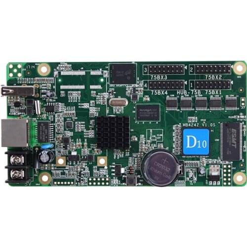 Free shipping hd-d10 led p10 rgb module usage led display control card headband display cards