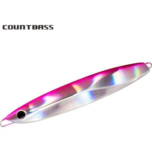 Countbass Jigging Fishing Lures 60g 80g 100g 120g 150g, Saltwater Slide Jigs Leurre Lead Metal Fish Bait Snapper Lure