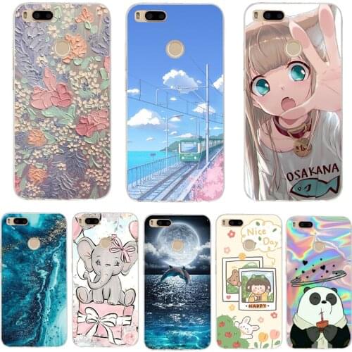 For Xiaomi Mi A1 Case Silicon Soft Cute TPU Back Cover Phone Case For Xiaomi MiA1 Mi 5X Mi A1 Silicone Case Fundas