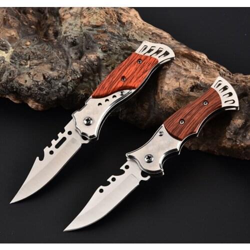 Damascus Pocket Folding Knife 8CR15MOV Blade Tactical Combat Knifes Rescue Knives for Hunting Camping Survival Outdoor Knife EDC