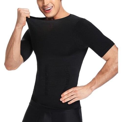 Mens Slimming Compression Tank Top Body Shaper Slimming Vest Tight Tummy Corset Abs Abdomen Workout Underwear