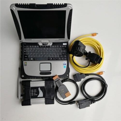 Auto Diagnosis Tool Used Laptop Computers CF-19 I5 4G with 1TB HDD V12.2020 Software ISTA-D 4.23 Wifi Icom Next