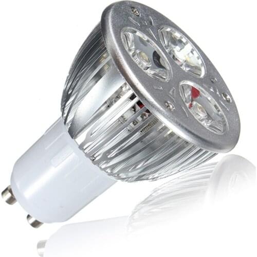 Jiguoor GU10 650Lm 6w 3LED Spot light bulbs High Power spotlight led lamps Light AC85-265V led light bulbs