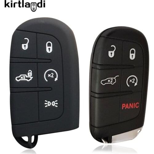 Kirtlandi 5Button Remote keychain Car Key cover case Fob for DODGEJorny for Chrysler for JEEP Grand Cherokee compass accessories