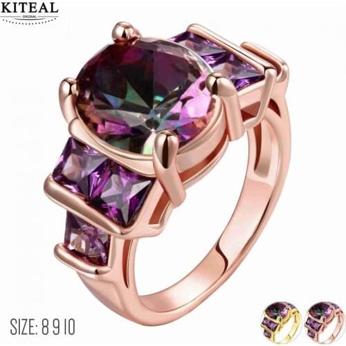 KITEAL Rings With Crystals