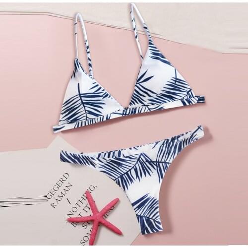 Print Bikini Set Women Swimwear Sexy Two Piece Brazilian Thong Swimsuit Biquini 2021 Summer Female Bathing Suit Beachwear