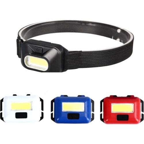 Mini Flashlight Lantern 3 Modes Waterproof COB LED Outdoors Headlight Headlamp