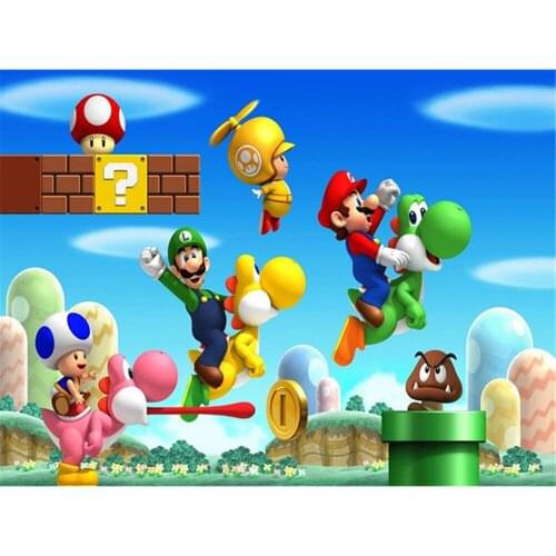 Carton Mario DIY 11CT Embroidery Cross Stitch Kits Needlework Craft Set Printed Canvas Cotton Thread Home Decoration Sell