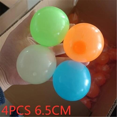 Stick Wall Ball Sticky Ball Catch Throw Ball Glob Novelty For Kids Boys Girls In 97BE