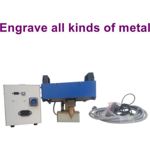 Portable dot peen marking machine for stainless steel,metal tag stamping machine vin number marking machine 125*30mm