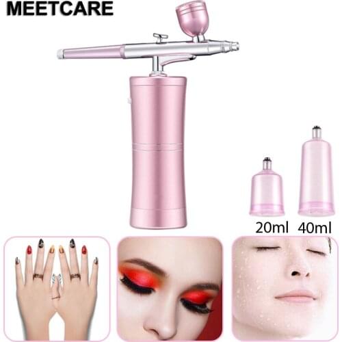 Nozzle Dual Action Airbrush Kit Compressor Portable Air Brush Paint Spray Gun for Nail Art Tattoo Cake Hydration Beauty Tool