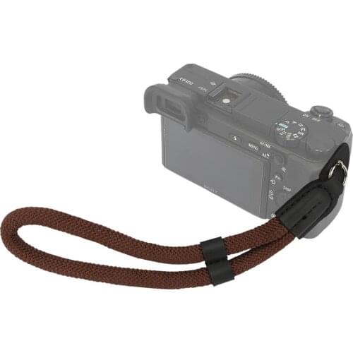 Haoge Camera Hand Wrist Strap for Leica Sony Fujifilm Fuji Canon Nikon Panasonic Olympus Climbing Rope Black/Coffee/Pink/Red