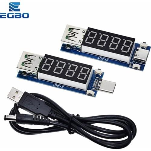 Type-C PD decoy module Quick charge trigger module DC digital display voltage ampere meter Test instrument Support PD2.0 PD3.0