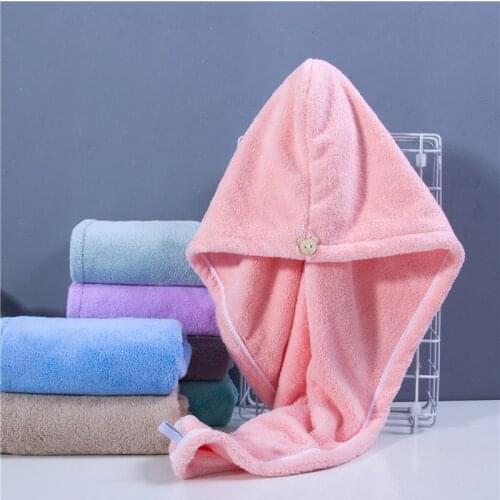 Microfiber Strong Coral Fleece Dry Hair Pack Turban Thick, High-Density Quick-Drying Super Absorbent Non-Fading Face Wash Towel