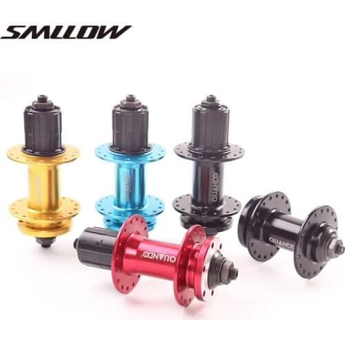QUANDO bike bushing spacer hub 32 36H holes bicycle MTB mountain bike front rear Cassette freewheel and 6 bolt disc brake