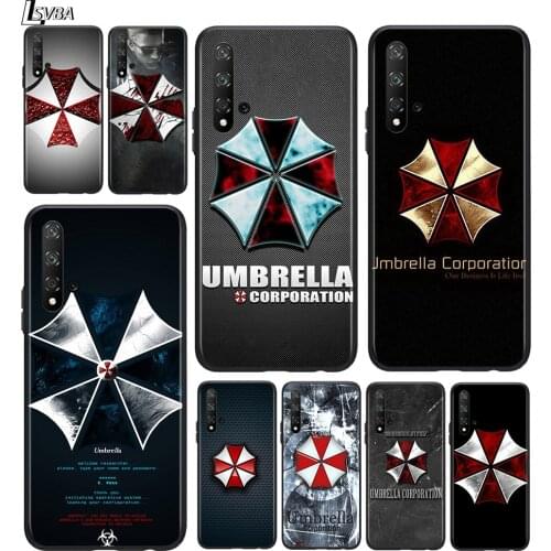 Umbrella Logo For Huawei Honor 7C 7A 7S 8 8A 8X 8C 8S 9 9S 9X 9N 9A 9C 9i Pro Lite Silicone Black Soft Phone Case
