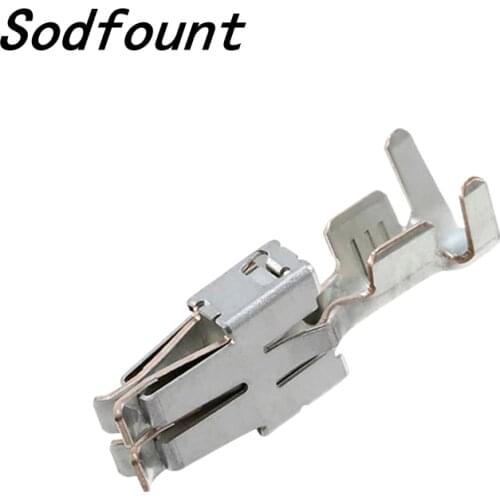 100pcs H62 brass tinned 6.3mm automotive terminal Automotive connector male terminal DJ612-6.3B