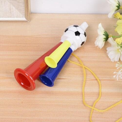 19 cm wholesale plastic football game cheer horn trumpet