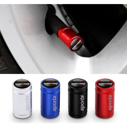 4pcs Car Styling Mugen Badge Whee Tire Valve Stem Caps Covers For Honda Civic Accord Fit CRV Jazz City Jade Odyssey Accessories