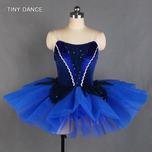 Ballet Dress Performance for Adults Blue Ballet Tutu Costume Puffy Tutu Skirt Ballerina Girls Ballet Dancewear 21024