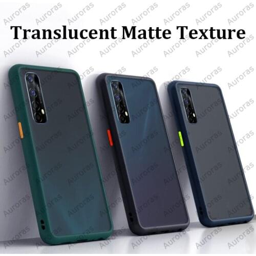 Auroras For Realme Narzo30 5G Case Matte Hard Cover Translucent Skin Shockproof Case For Realme 7 4G Cover