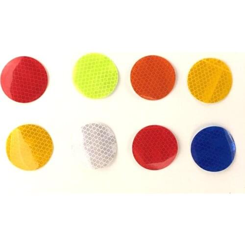 Circle10 PCS Motorcycle Electric Car Car Reflective Stickers Bicycle Reflective Film Helps To Scratch Shield