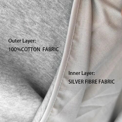 EMF Protective Blanket Organic Anti-Radiation Natural gray