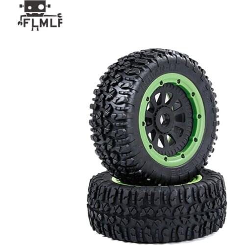 Off-road Wheel Tyre Assembly Set with Wheel Hub & Beadlock Ring Kit Fit 1/5 Losi 5ive-t Rofun Rovan LT King Motor X2 Toys Parts